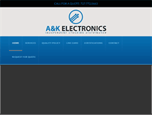 Tablet Screenshot of ankelectronics.com